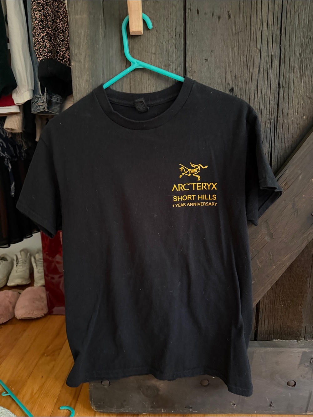 Arc'teryx Black Tee with Yellow Logo
